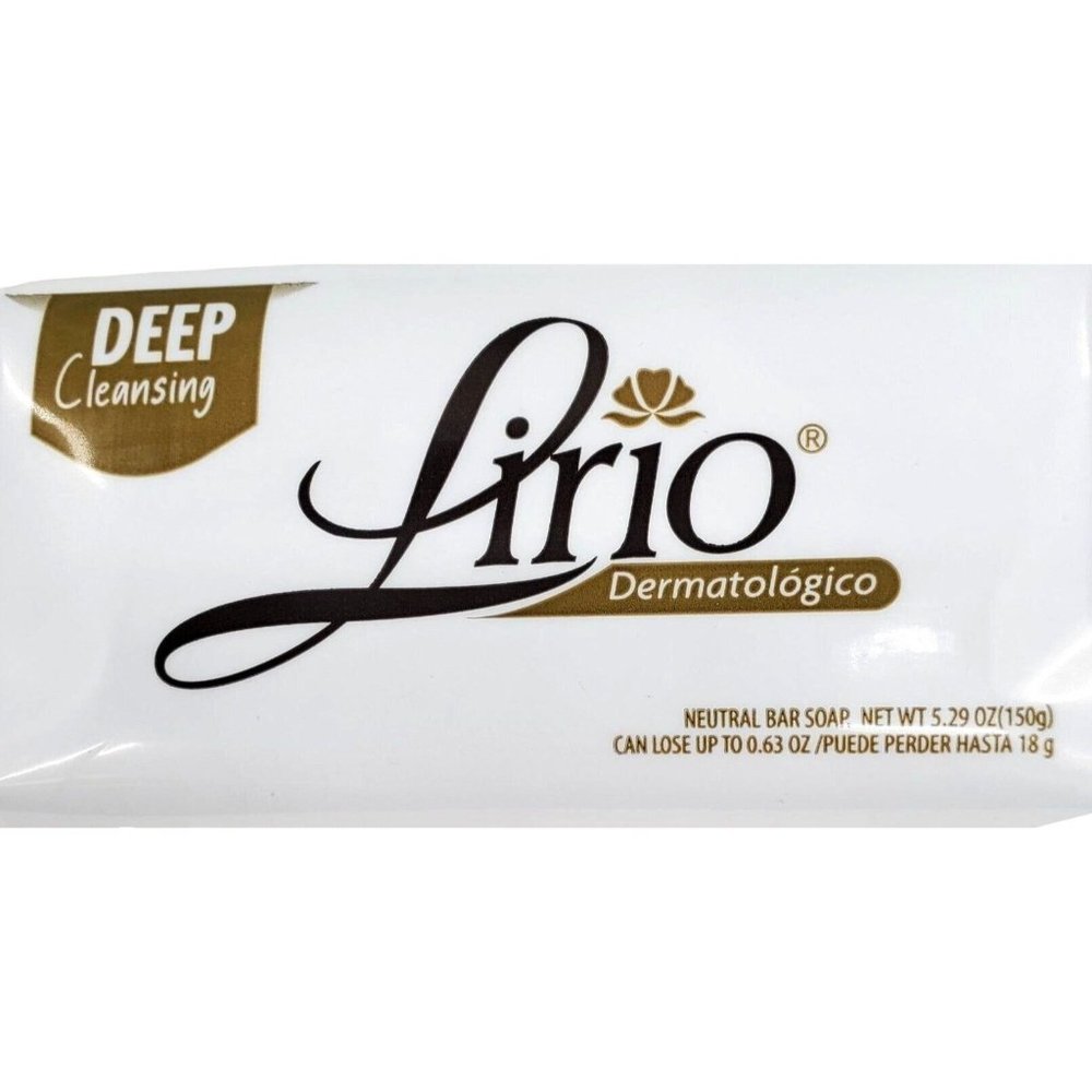 5 Pack Lirio Dermatologic Cleansing Bath Shower Body soap- 5.29oz 150g Neutral